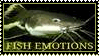 a stamp: fish emotions. an image of a derpy fish